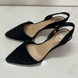 Vince Camuto black small heel